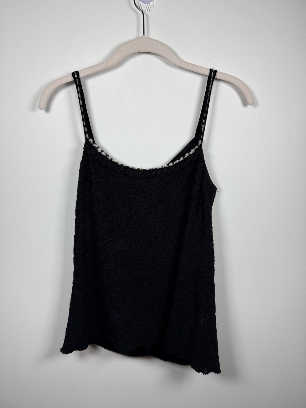MARC CAIN | Lace Overlay Tank Top Size N5 P2P 15.5”